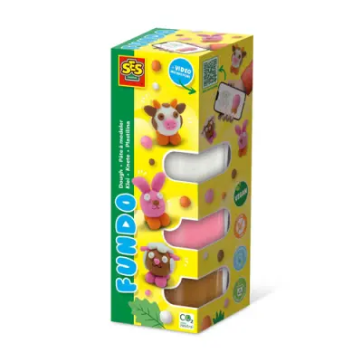 FunDo plastelin - Kmetijske živali (3x90g-1x40g)