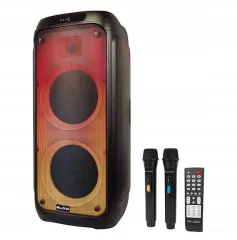 Prenosni aku. 7Ah FM USB karaoke zvočnik Bluetooth 300W 2x mikrofon LED RGB Infinity