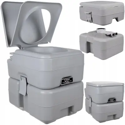 Prenosni modularni kemični WC za kampiranje 20+12l stranišče na splakovanje