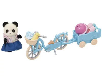 Set za kolesarjenje in rolanje - deklica panda