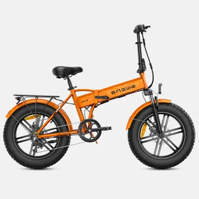 ENGWE EP-2 BOOST 250W Legal zložljivo električno kolo z debelimi pnevmatikami 20*4.0 in dosegom 120 km - oranžno