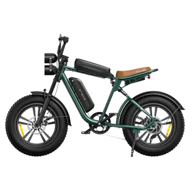 Engwe M20 Električno kolo za odrasle, 750 W, 48 V, 26 Ah, dvojna baterija, polno vzmetenje Fat Ebike - zeleno