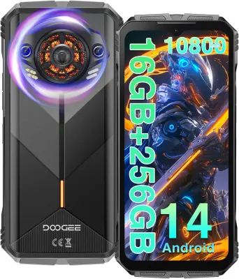 DOOGEE S Punk 16/256GB, zelena pametni robustni telefon Android 14, 10800mAh