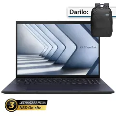 ASUS ExpertBook B3 14" (35,56cm) WUXGA Core Ultra 7 155H 16GB 1TB Win11 Pro prenosni računalnik + darilo: nahrbtnik (B3404CMA-WB73D2X)