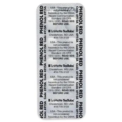 TESTNE TABLETE - PHENOL RED ZA PH TEST (10 TABLET / 1 PLOŠČICA)
