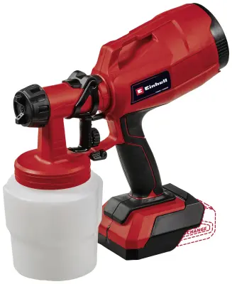 Einhell Power X-Change TC-SY 18/60 Li-Solo sistem za pršilno barvanje   Obratovalna zmogljivost (maks.) 650 ml/min