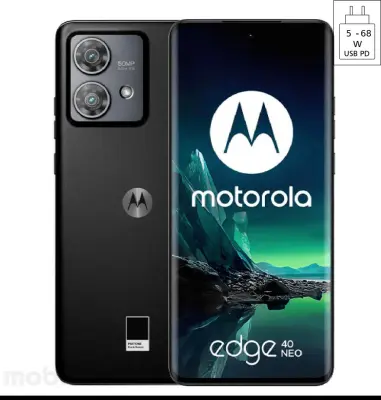 Motorola Edge 40 Neo 16,6 cm (6.55") Dvojna SIM 12GB/256 GB (Črna) pametni telefon