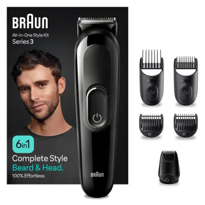 Šišač za tijelo/kosu/bradu Braun 6u1 3410