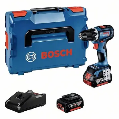 Bosch Professional GSR 18V-90 C 06019K6004 akumulatorski vrtalni vijačnik  18 V 4.0 Ah Li-Ion vklj. 2 akumulatorja\, vklj. polnilnik\, vklj.  kovček