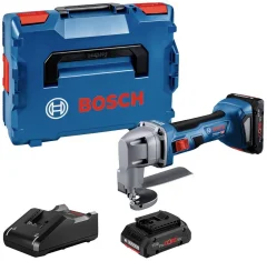 Bosch Professional akumulatorske škarje za pločevino 0601926301 GSC 18V-16 E brezkrtačni\, vklj. 2 akumulatorja\, vklj. polnilnik\, vklj.  kovček