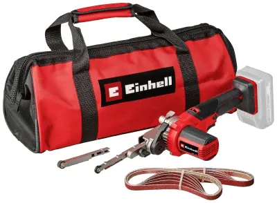 Einhell TE-BF 18 Li-Solo Akku-Bandfeile 4461000 akumulatorski tračni brusilnik vklj. oprema, brez akumulatorja, brez polnilca Širina traku 13mm Dolžin