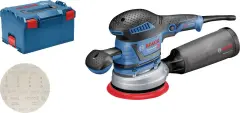 Bosch profesionalni ekscentrični brusilnik GEX 40-150 z 1 x brusnim listom M480 in L-BOXX Bosch Professional 060137B201 ekscentrični brusilnik 400 W Ø