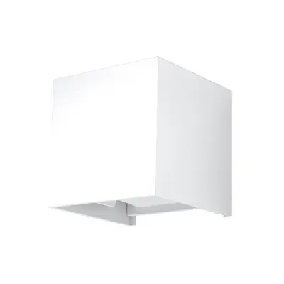 Stenska svetilka LUCA bela LED IP54