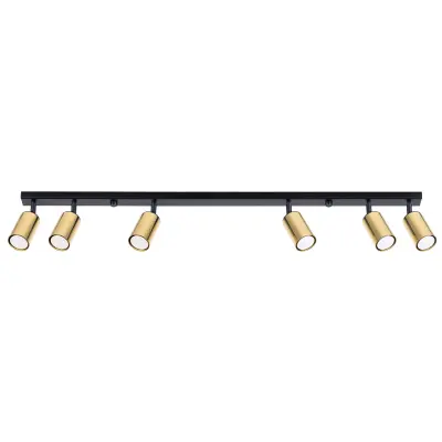 Stropna svetilka WINX 6L črna/zlata