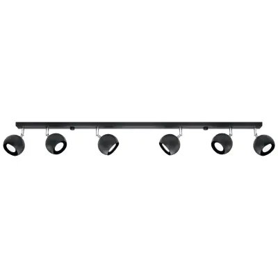 Stropna svetilka OCULARE 6L črna