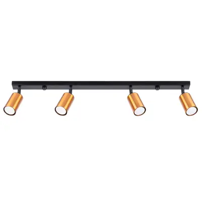 Stropna svetilka WINX 4L črna/kooper