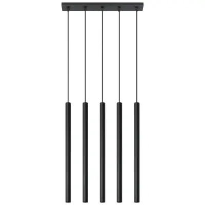 Obesna svetilka PASTELO 5 črna