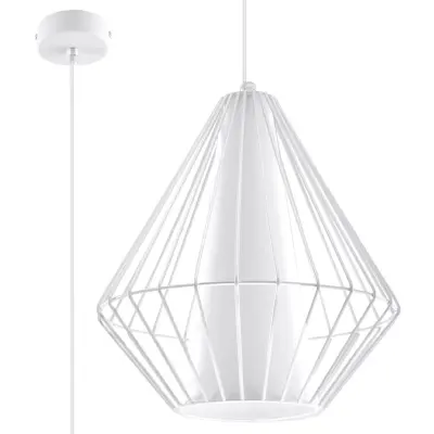 Obesna svetilka DEMI bela