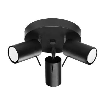 Stropna svetilka RING 3P črna