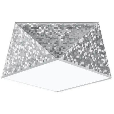 Stropna svetilka HEXA 25 srebrna