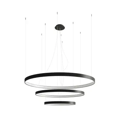 Lestenec RIO 3 55/78/110 črna LED 4000K