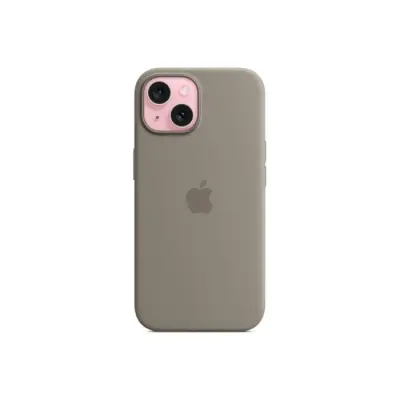 Apple iPhone 15 Silicone Case with Magsafe- Clay
