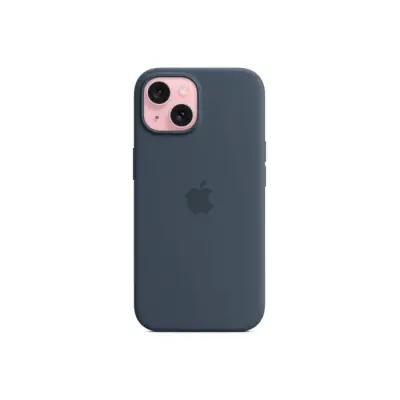 Apple iPhone 15 Silicone Case with Magsafe Blue