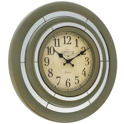 Stenska ura Retro 51cm / okrogla / več barv / pvc, steklo