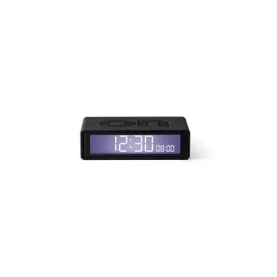 LEXON FLIP+ TRAVEL namizna ura - budilka TEMNO SIVA