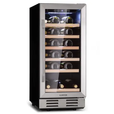 Klarstein Vinovilla 29 Built-In, vgradni hladilnik za vino, Nerjaveče jeklo