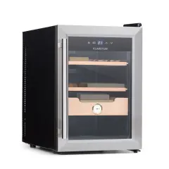 Klarstein El Presidente 37 Humidor za cigare, Srebrna