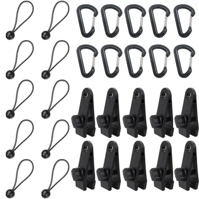 Komplet dodatkov za šotore za kampiranje na prostem Večnamenska zaponka za vrv