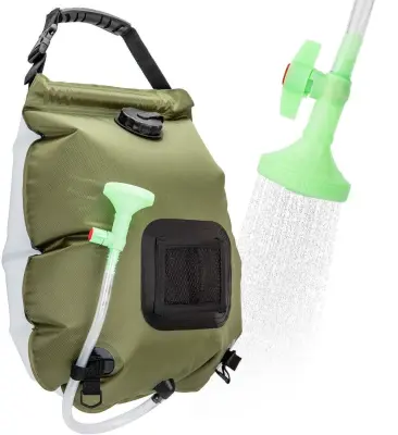Prenosni tuš, Solarni tuš, Zložljiv tuš, Kampiranje (20 l) | SHOWDY