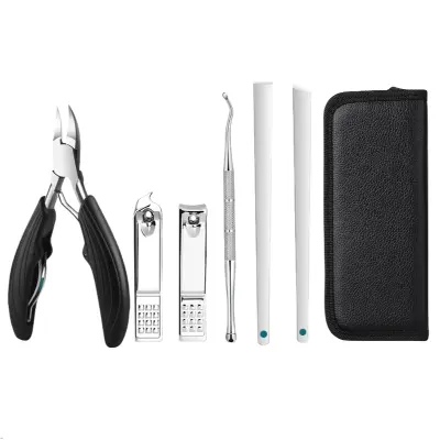 7-delni komplet orodij za korekcijo vraščenih nohtov z kleščami z orlovskim kljunom