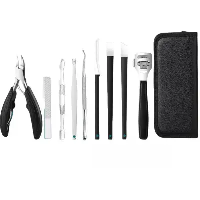 10-delni komplet orodij za korekcijo vraščenih nohtov s kleščami z орlovim kljunom
