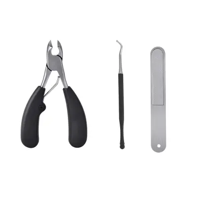 3-delni ščipalec za nohte s ščipalkami za nohte Pilica za potiskanje obnohtne kožice MultiColor