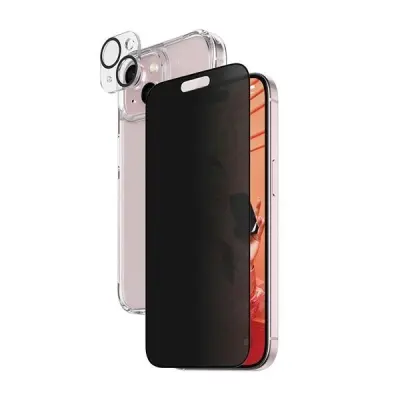 OVITEK PANZERGLASS PRIVACY BUNDLE 3V1 ZA IPHONE 15 PLUS
