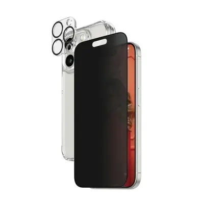 OVITEK PANZERGLASS PRIVACY BUNDLE 3V1 ZA IPHONE 15 PRO MAX