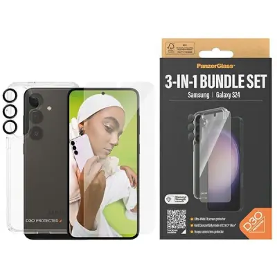 PANZERGLASS SET 3V1 PROZORNA ETUI ZAŠČITA FOLIJA ZA SAMSUNG GALAXY