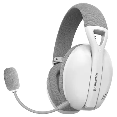 Rampage Slušalke Crack H11 BELE/SIVE z mikrofonom Wireless 2.4G Bluetooth