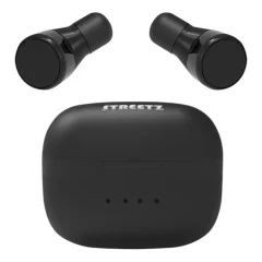 STREETZ slušalke True Wireless TWS-1108 in-ear, s polnilnim ohišjem ČRNE