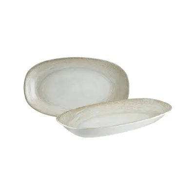 Patera ovalni krožnik / 29x17cm / 6kos