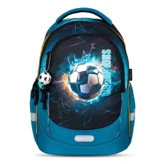 Ergonomski šolski nahrbtnik šolska torba Belmil Leisure Plus "Fire Football"