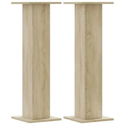 vidaXL Stojalo za rastline 2 kosa sonoma hrast 30x30x95 cm inž. les