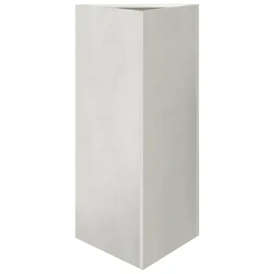 vidaXL Vrtno korito trikotnik 40x34,5x70 cm nerjavno jeklo