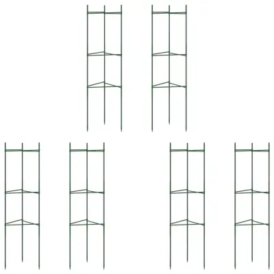 vidaXL Mreža za paradižnik 6 kosov 116 cm jeklo PP