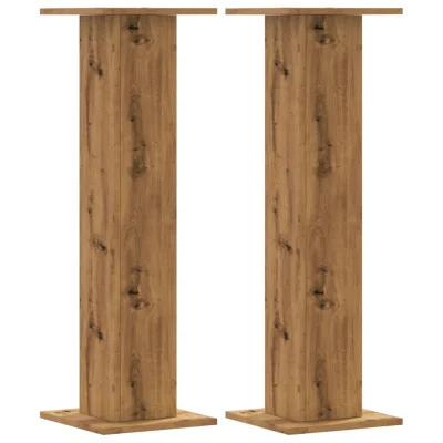 vidaXL Stojalo za rastline 2 kosa artisan hrast 30x30x95 cm inž. les