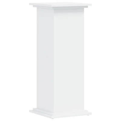 vidaXL Stojalo za rastline belo 33x33x80 cm inženirski les