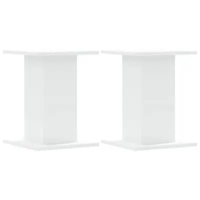 vidaXL Stojalo za rastline 2 kosa belo 30x30x40 cm inženirski les