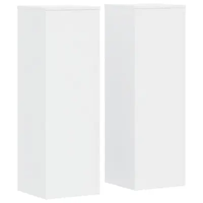 vidaXL Stojalo za rastline 2 kosa belo 33x33x100 cm inženirski les